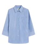 Weekend Max Mara striped three-quarter sleeve shirt - Blue
