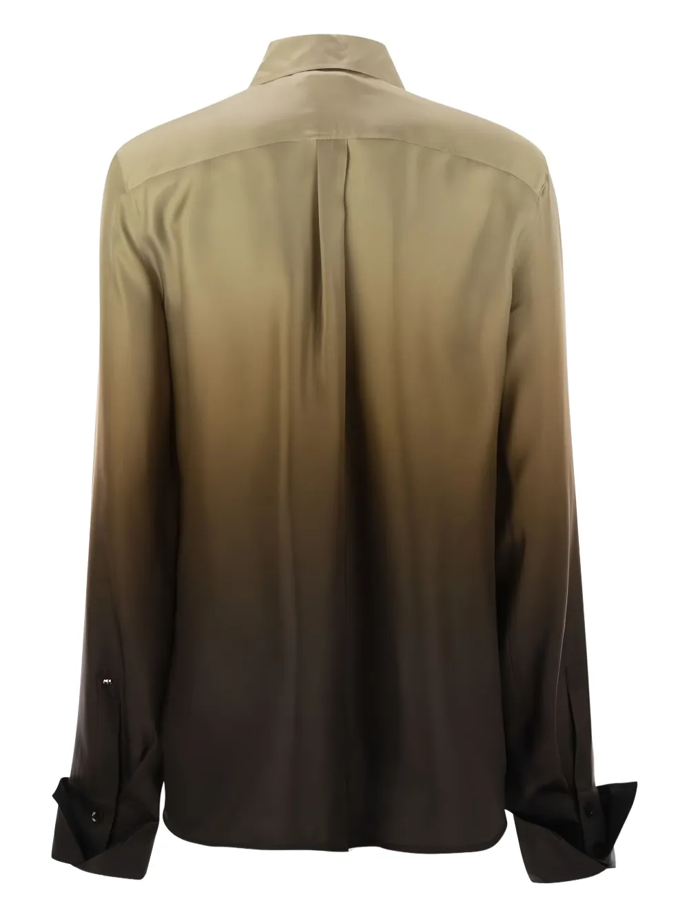 Max Mara Silk Dégradé Shirt In Neutral
