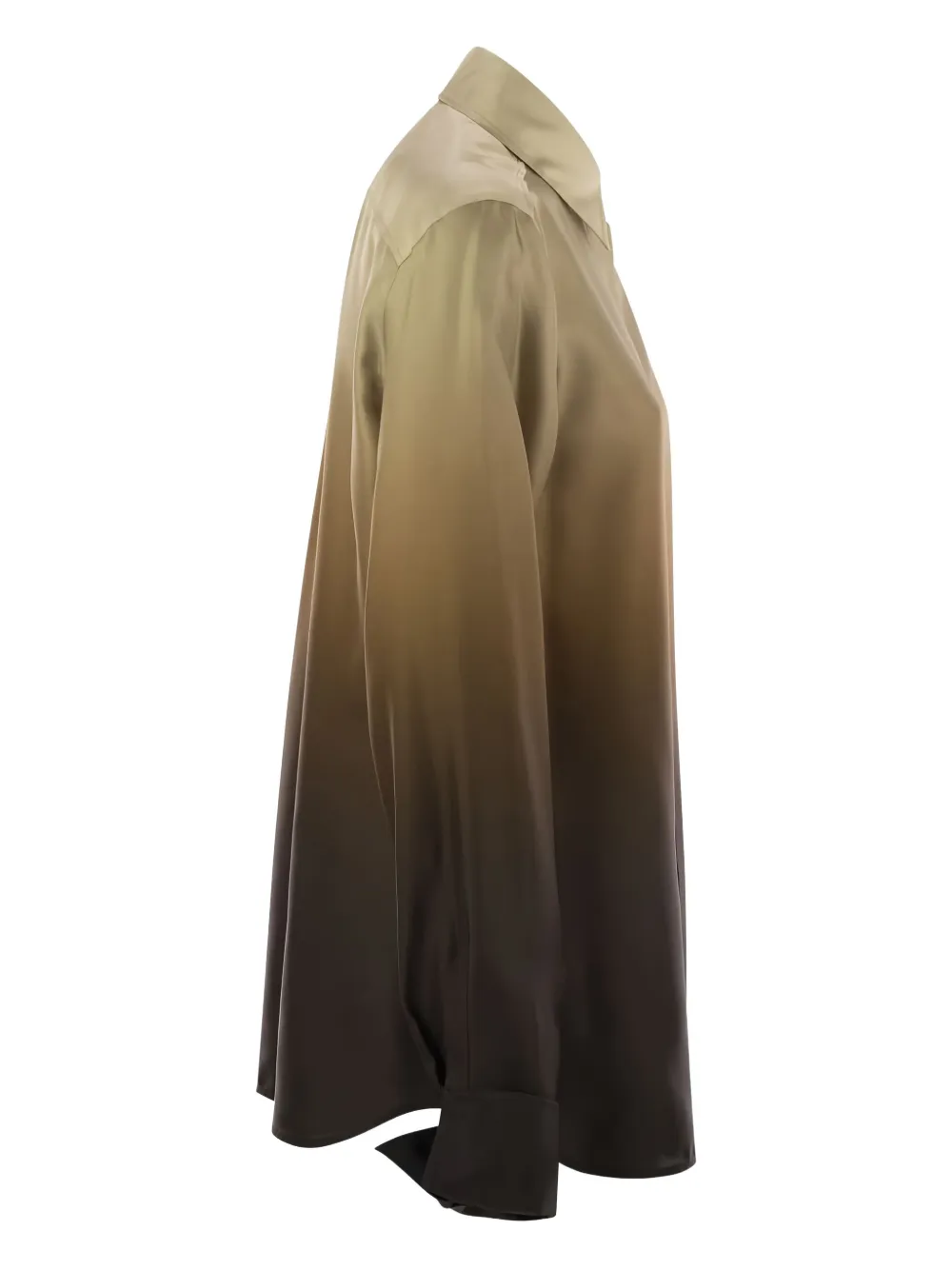 Max Mara Silk Dégradé Shirt In Neutral