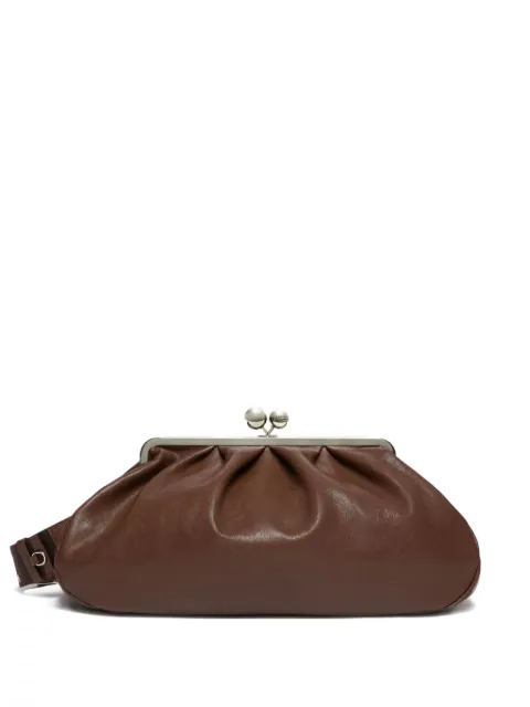 Weekend Max Mara large Pasticcino leather clutch bag