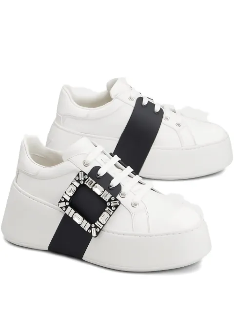 Roger Vivier  Viv' Skate buckle-embellished sneakers