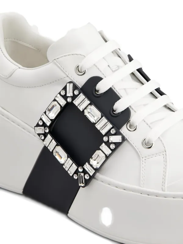 Roger Vivier Viv' Skate バックル スニーカー | ホワイト Roger Vivier Viv' Skate バックル スニーカー | ホワイト
