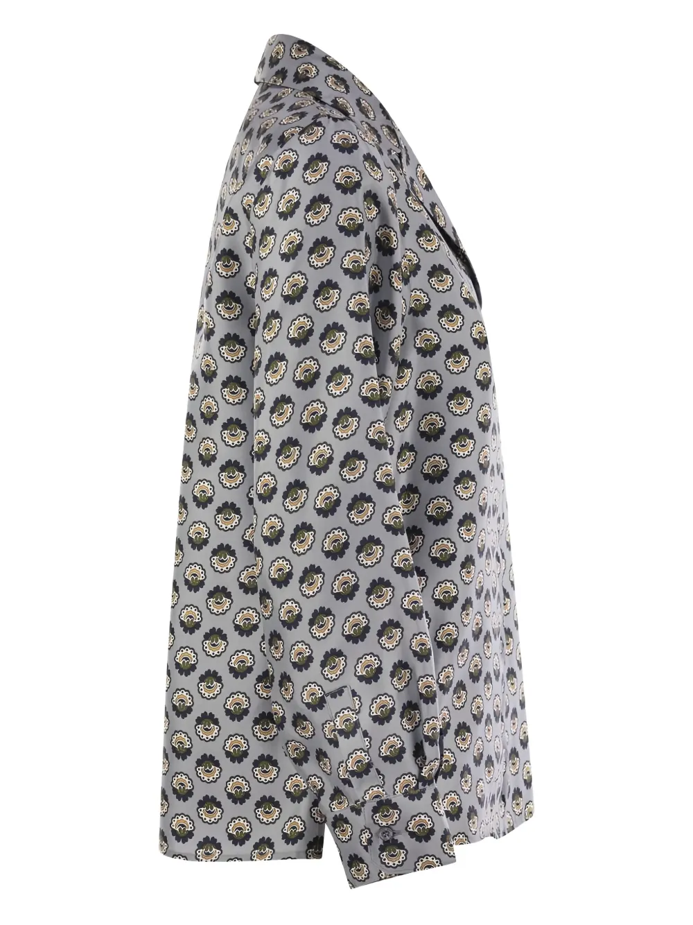 Weekend Max Mara Oncia Silk Shirt In Multi