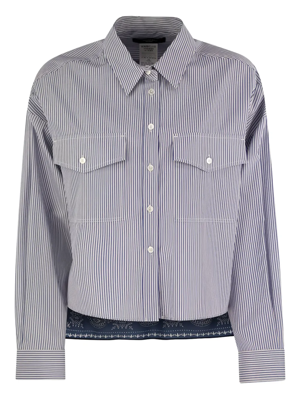 Weekend Max Mara striped-pattern shirt Blauw