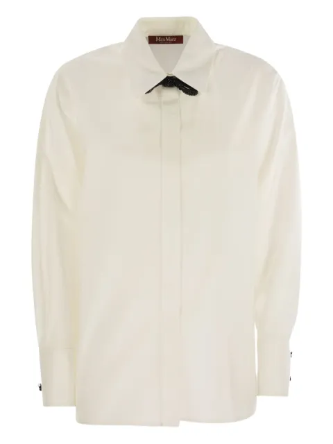 Max Mara bow-embellishment shirt
