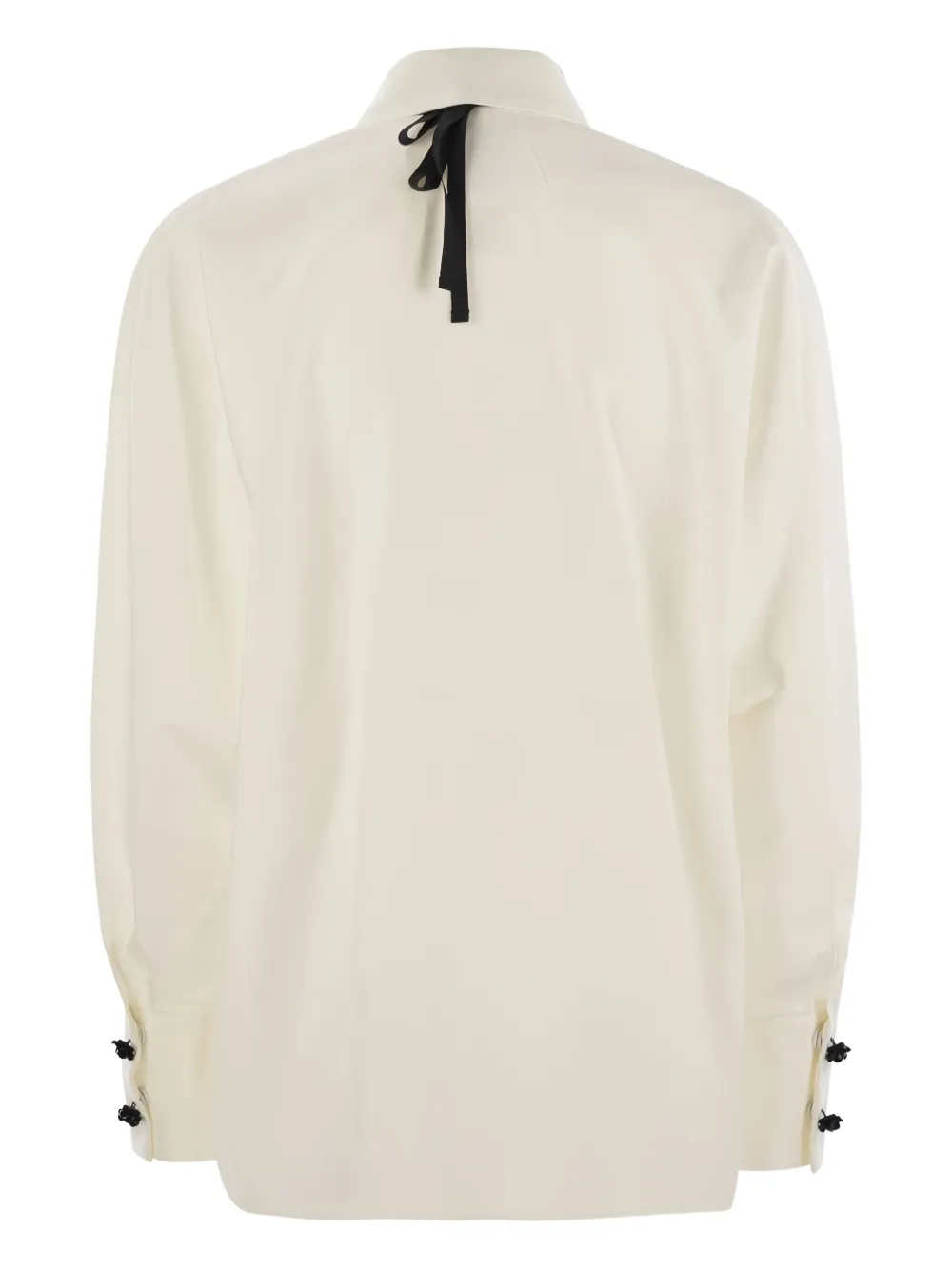 Max Mara bow-embellishment shirt Wit