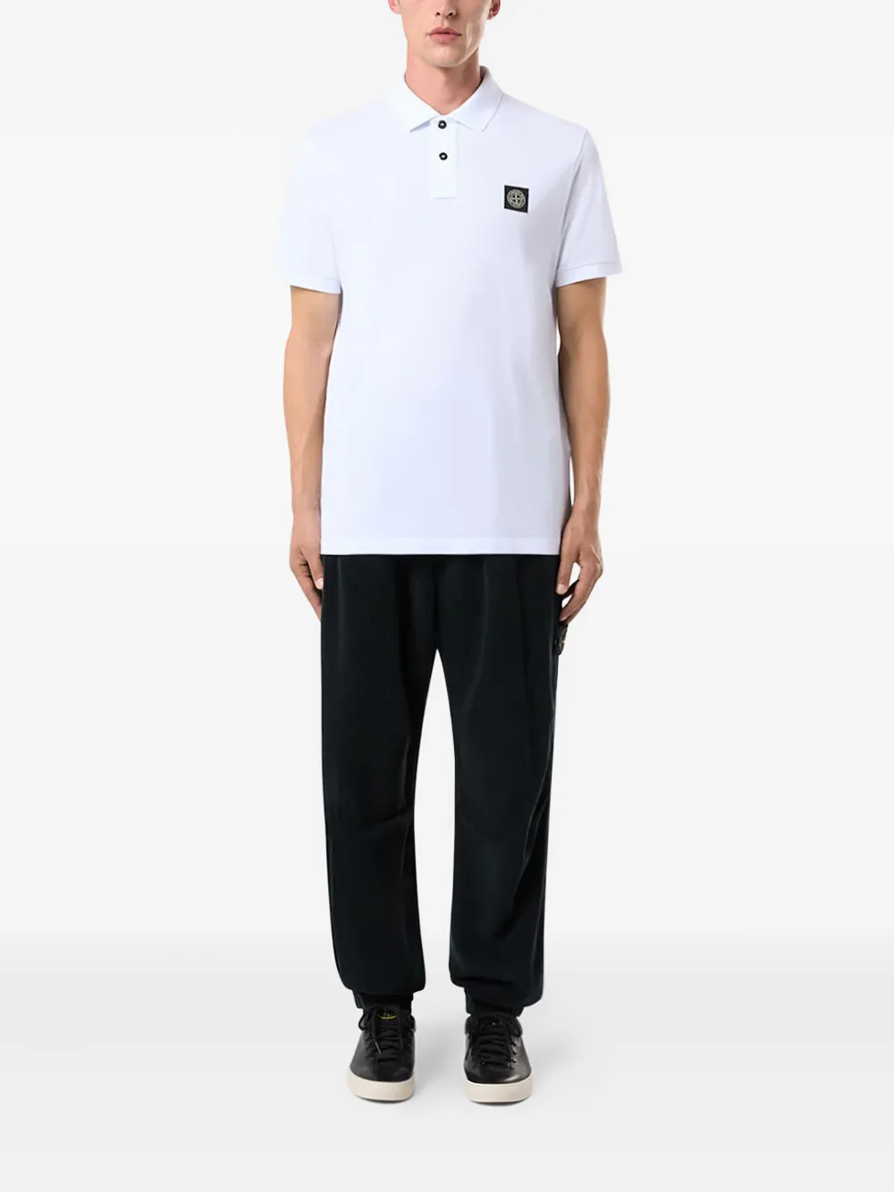 Stone Island Piqué poloshirt Wit