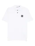 Stone Island piqué-weave polo shirt - White