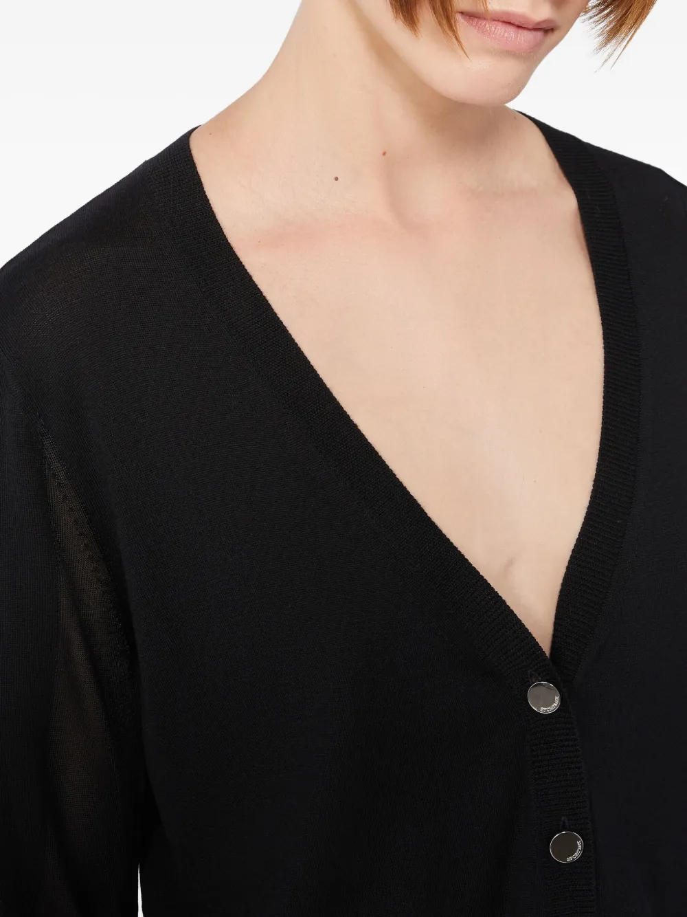 Sportmax Fijngebreid vest Zwart