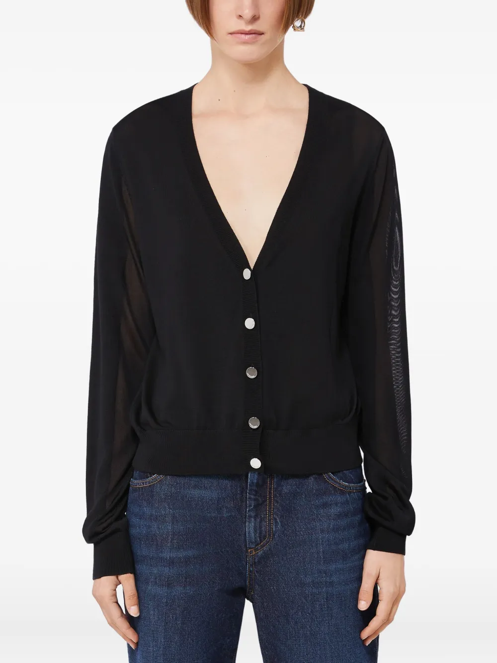 Sportmax Fijngebreid vest Zwart