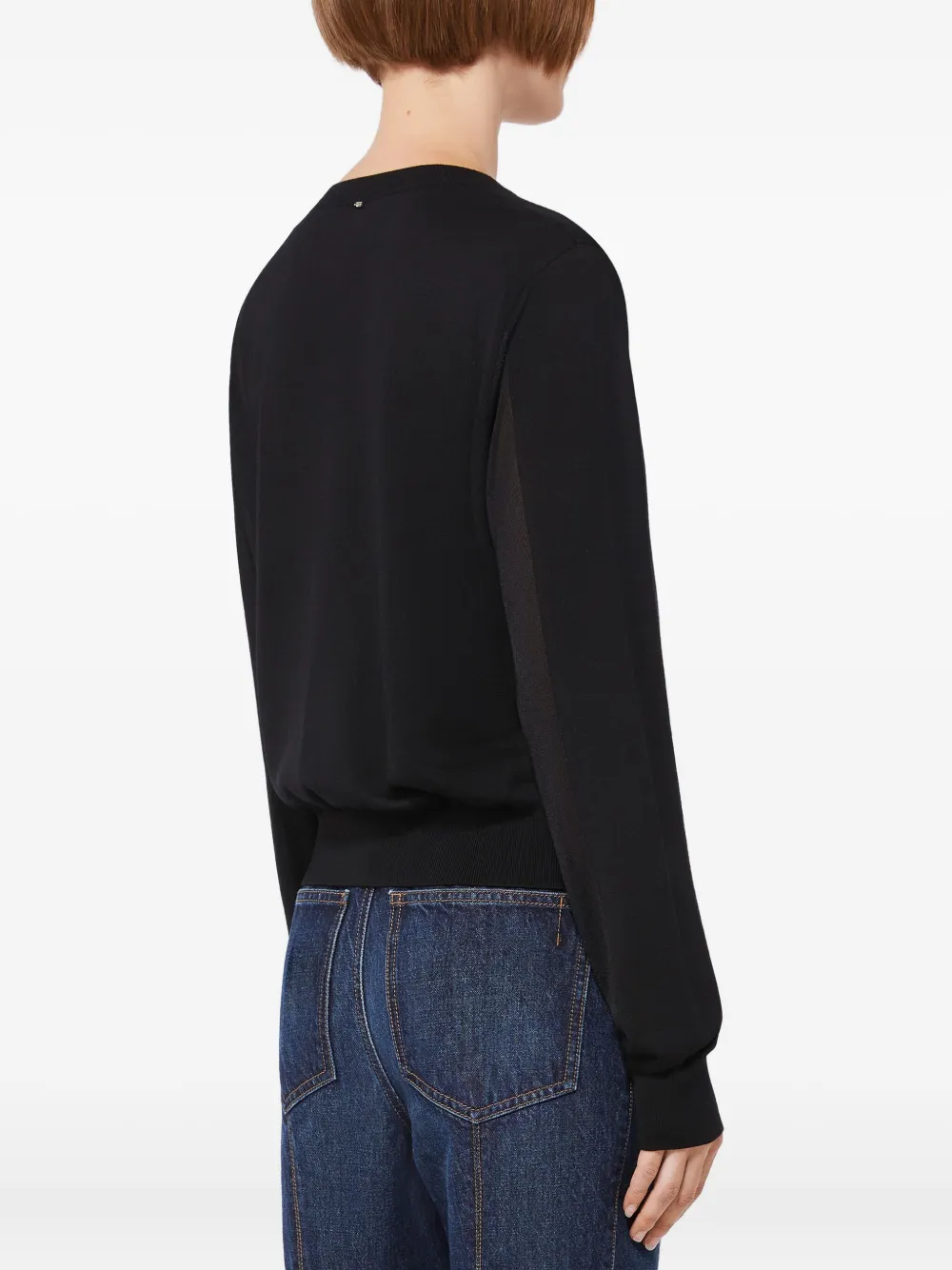 Sportmax Fijngebreid vest Zwart