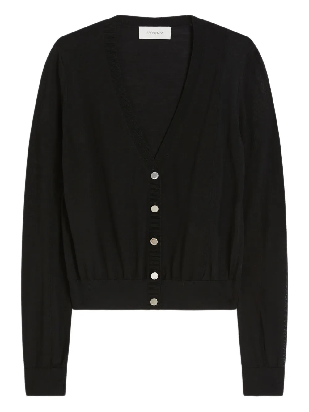 Sportmax Fijngebreid vest Zwart