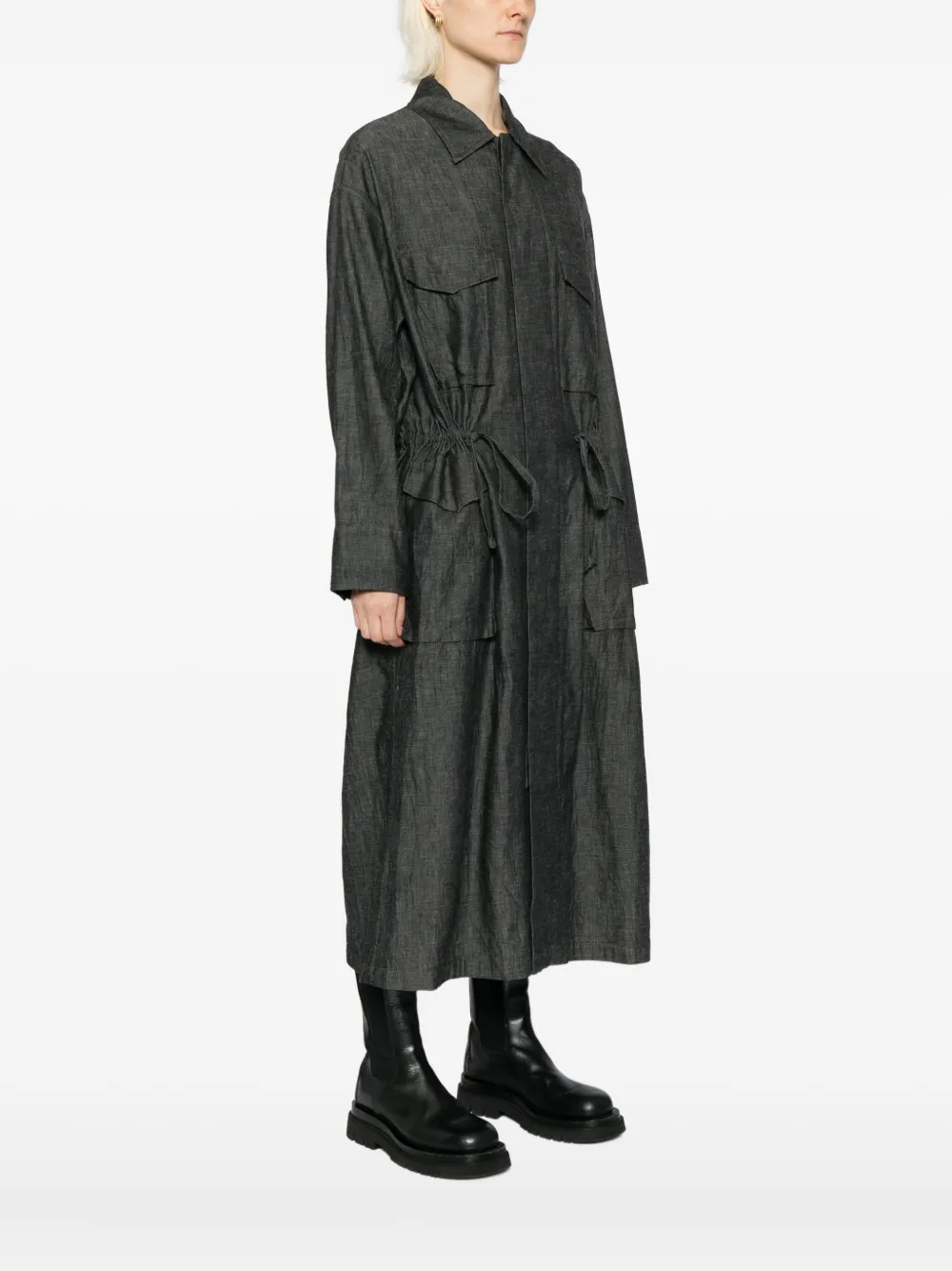 Y's Katoenen jas Zwart