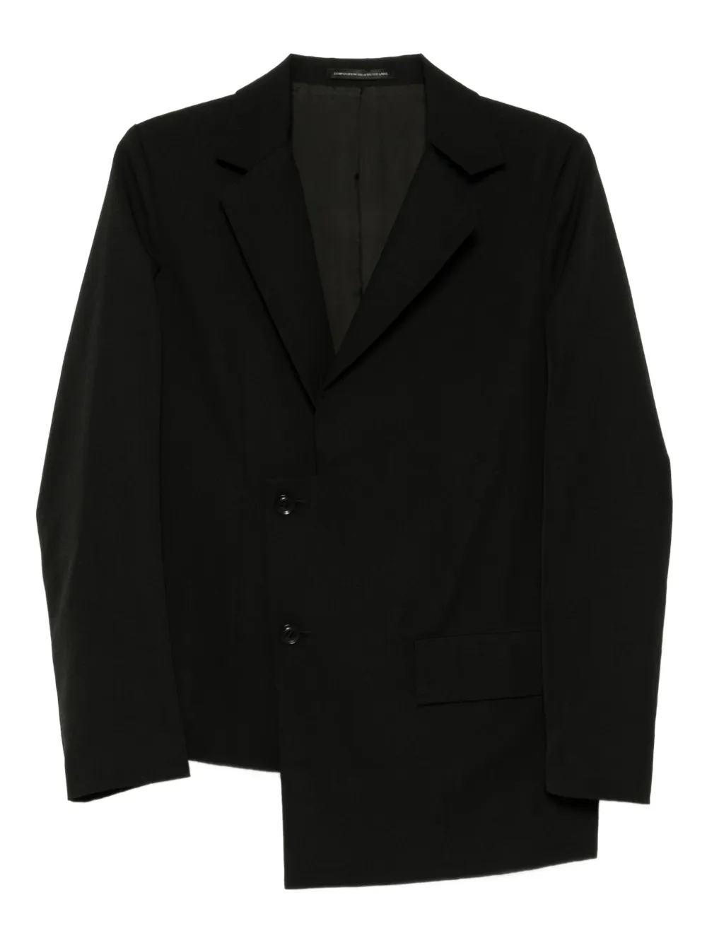 Y's asymmetric jacket | Black | Image 1