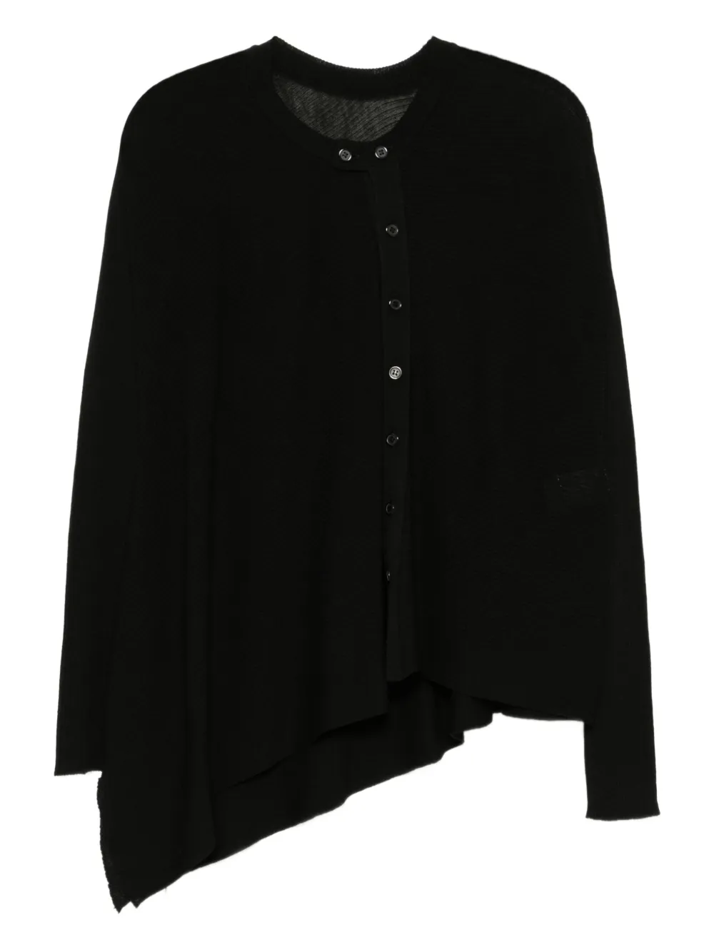 Y's Asymmetric Cardigan In Black