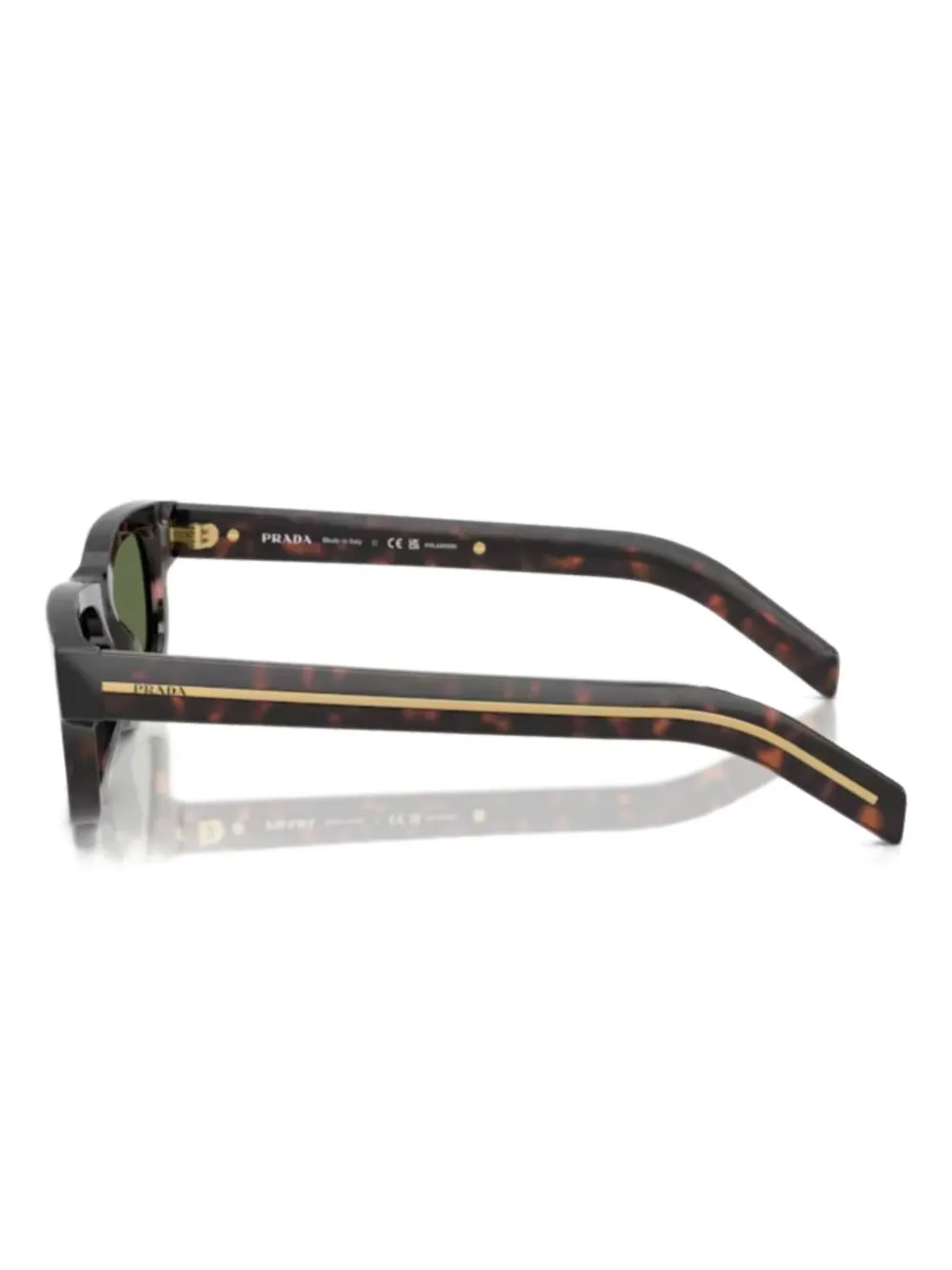 Prada Eyewear tortoiseshell rectangle sunglasses Bruin