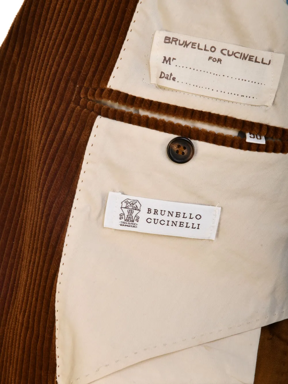 Brunello Cucinelli single-breasted blazer Bruin
