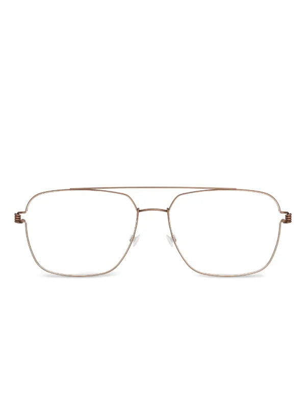 Lindberg パイロット チタン 眼鏡フレーム | ブラウン | FARFETCH JP