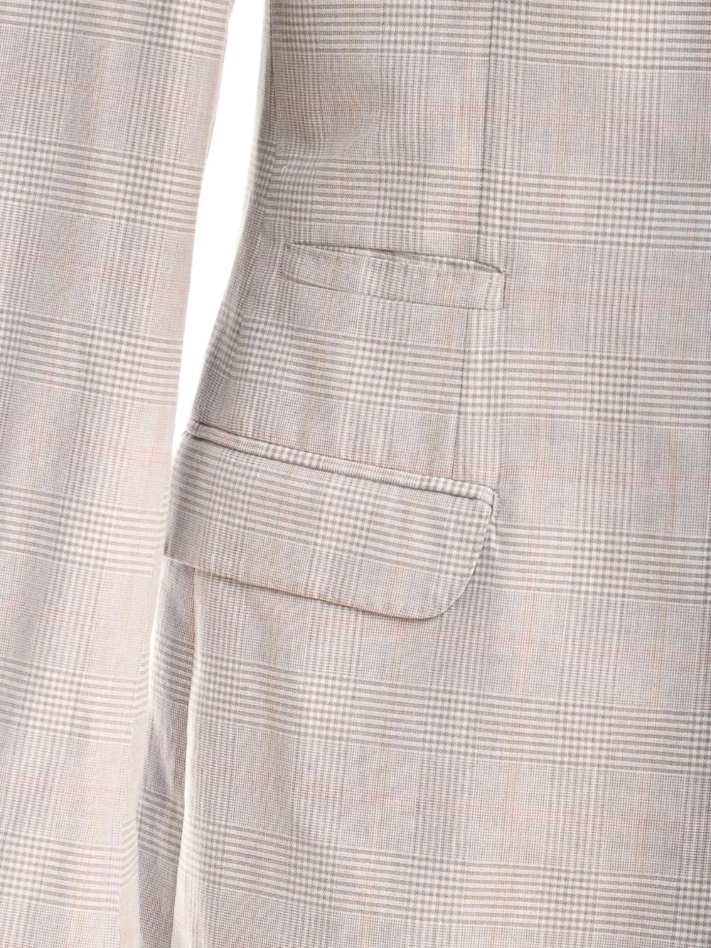 Brunello Cucinelli Geruite blazer Grijs