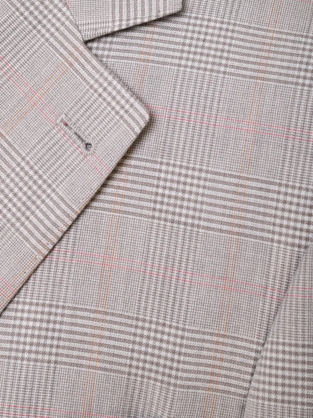 Brunello Cucinelli Geruite blazer Grijs