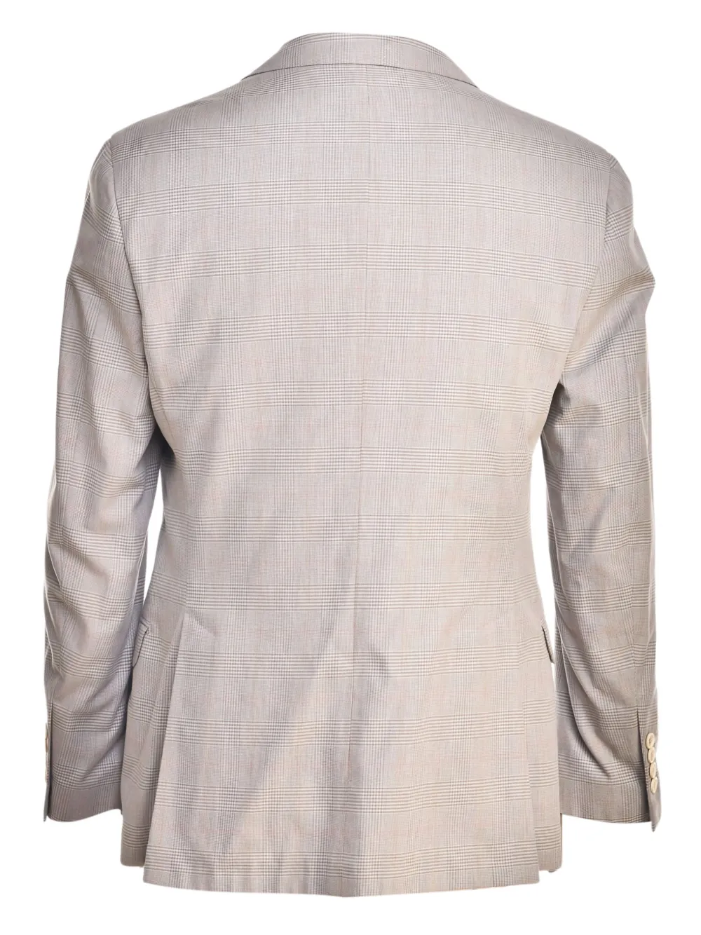 Brunello Cucinelli Geruite blazer Grijs