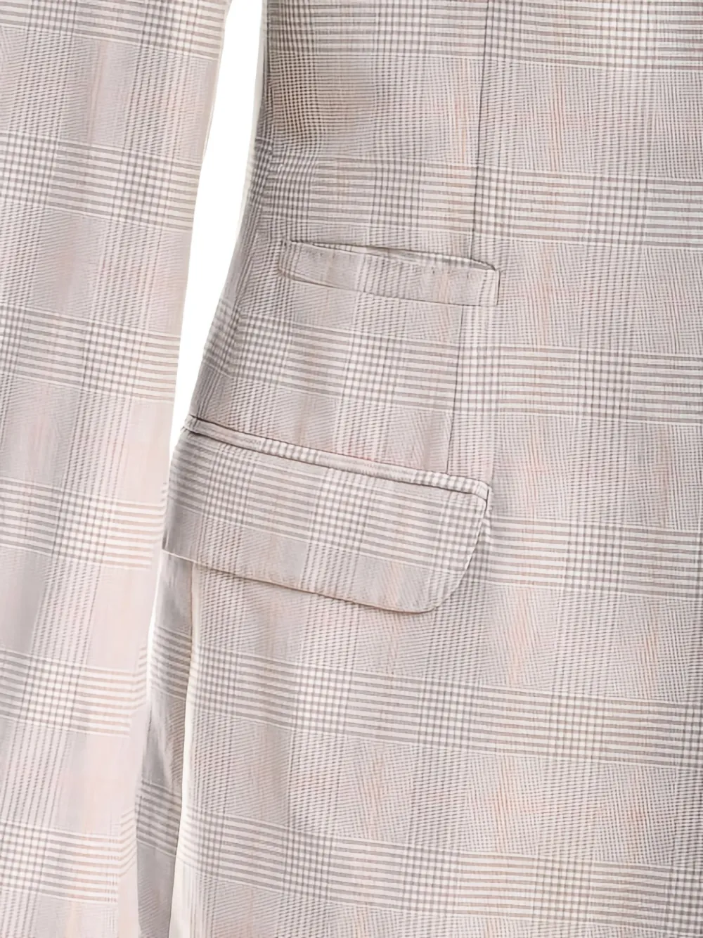 Brunello Cucinelli Geruite blazer Grijs