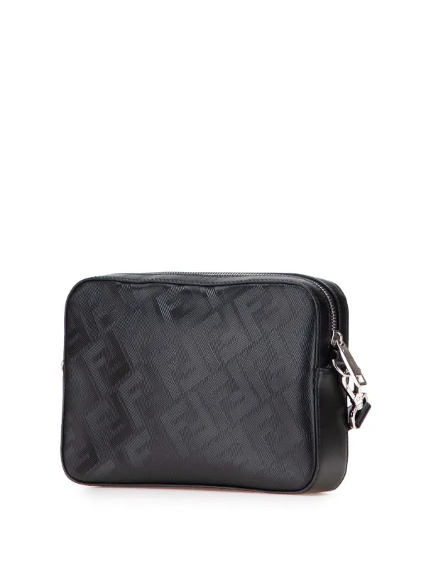 アウトレット【FENDI】シャドウ ダイゴナル カメラ バッグ Fendi Pre-Owned 2010-2025 ズッカ シャドウ カーフスキン