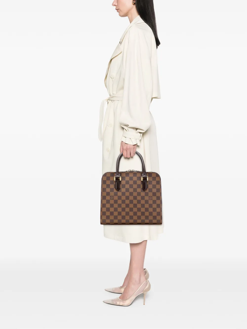 Louis Vuitton Pre-Owned 1998 Damier Ebene Triana handbag | Pre-Owned | Image 2