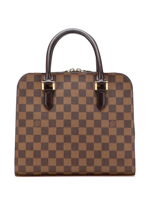 Louis Vuitton Pre-Owned Borsa a mano Triana in tela Damier Ebène 1998
