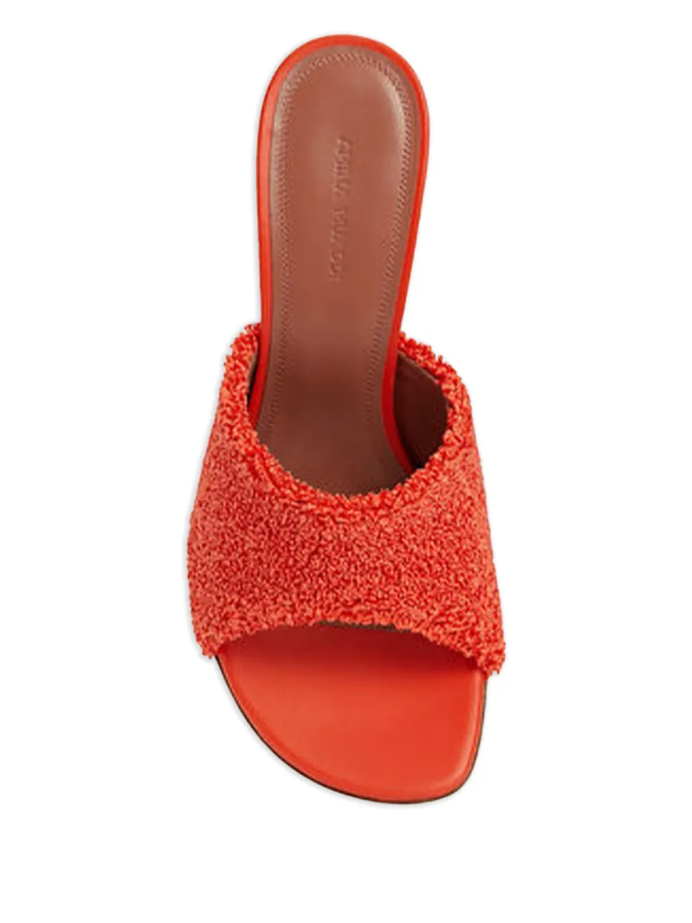 Amina Muaddi 90mm Taylor Sculpted-heel Sandals In Orange