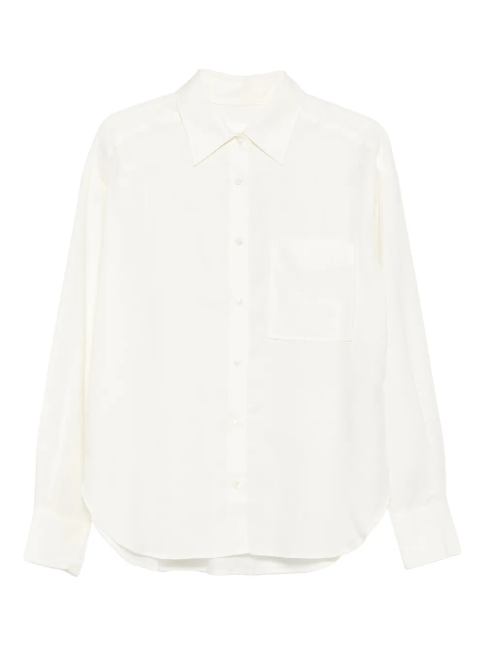 Closed long-sleeve shirt Wit
