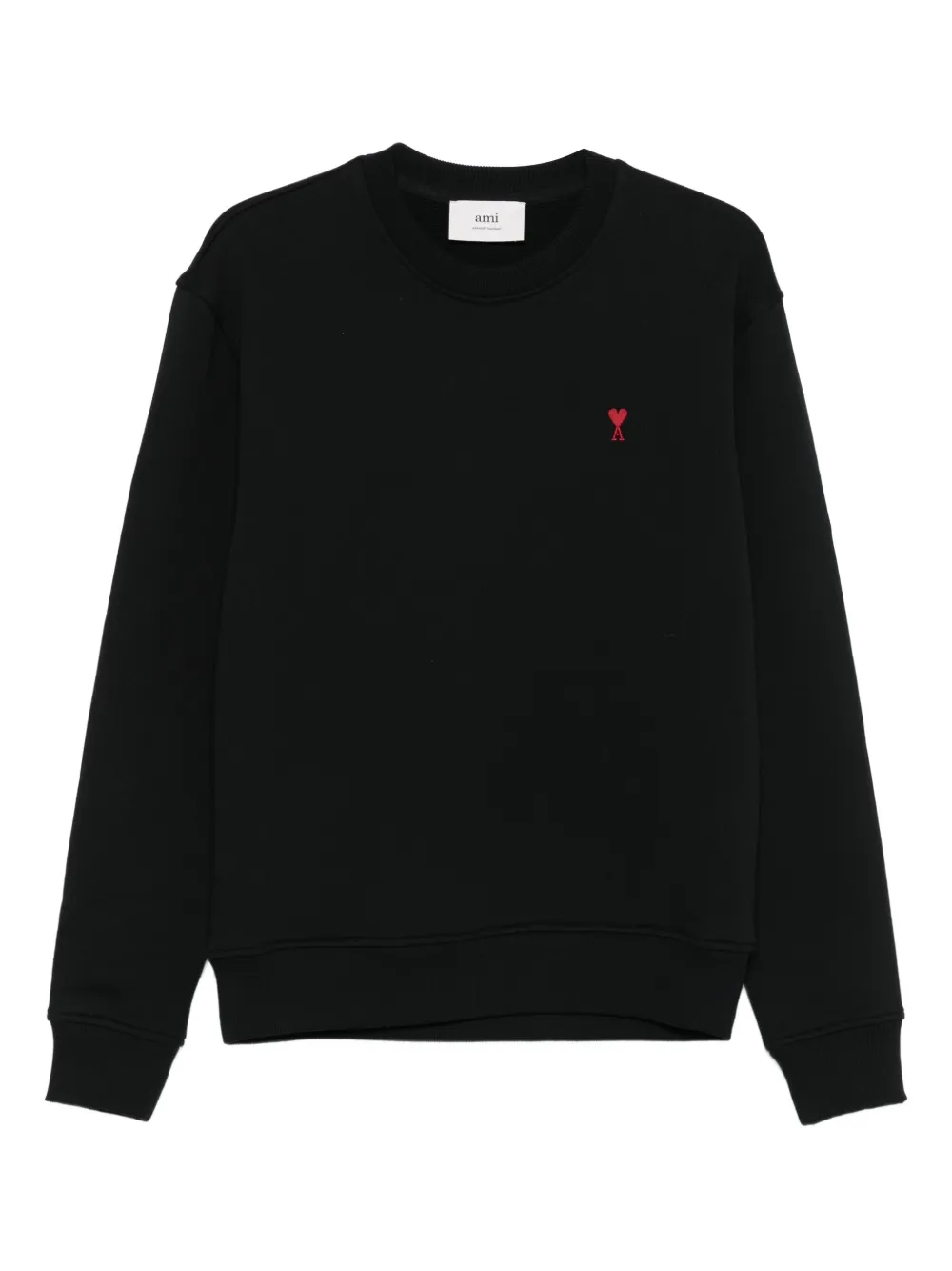 AMI Paris Ami de Coeur cotton sweatshirt Zwart