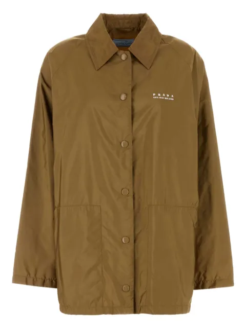 Prada logo-print buttoned jacket