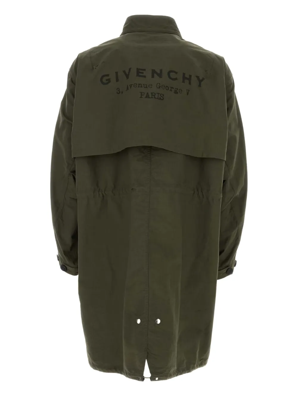 Givenchy Parka van katoenblend Groen