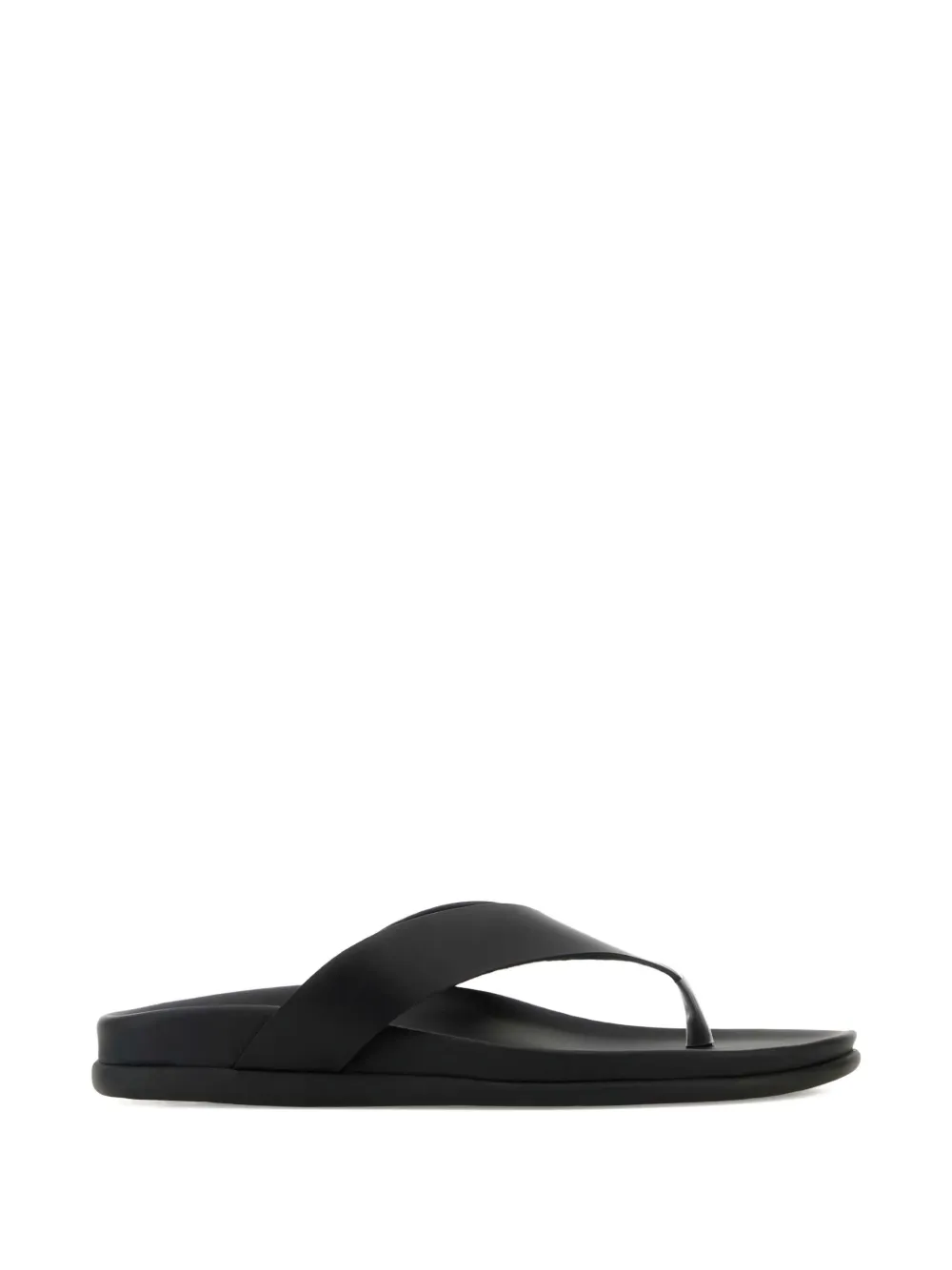 Ancient Greek Sandals Charys leather flat sandals Black