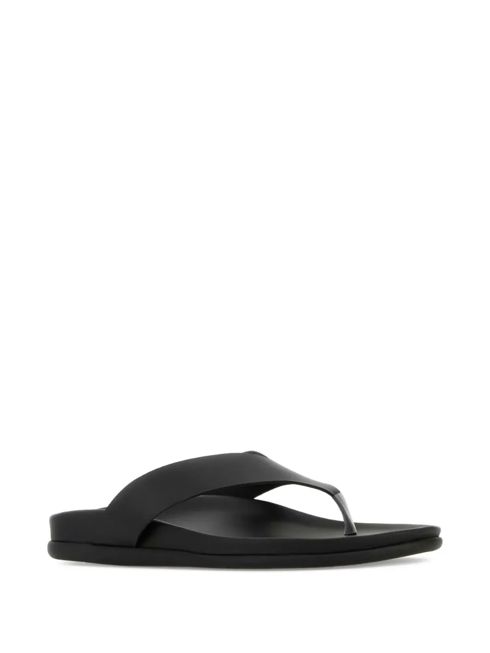 Ancient Greek Sandals Charys leather flat sandals Black
