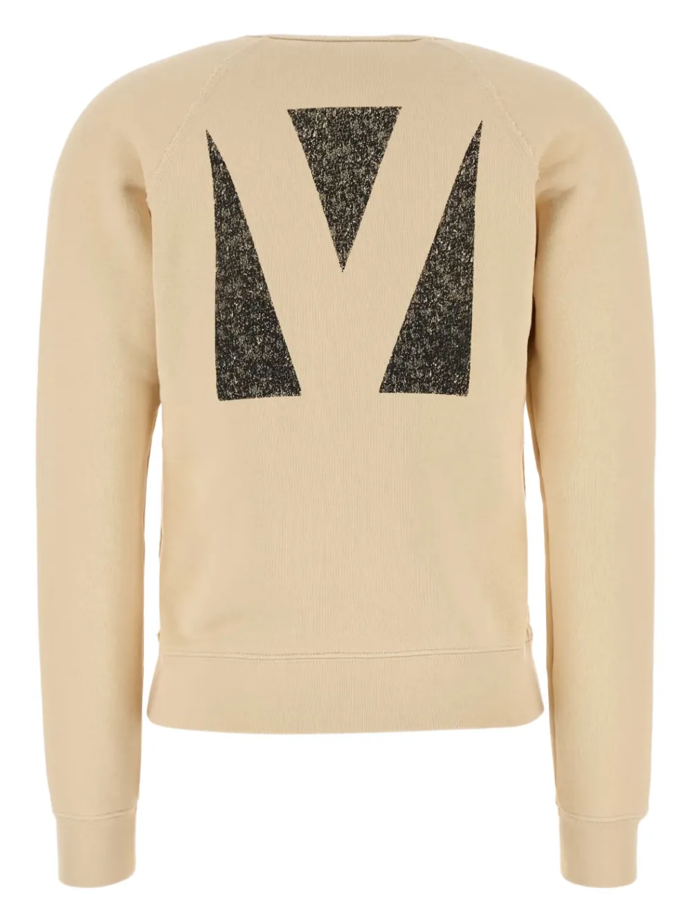 Valentino Garavani graphic-print cotton sweatshirt Beige