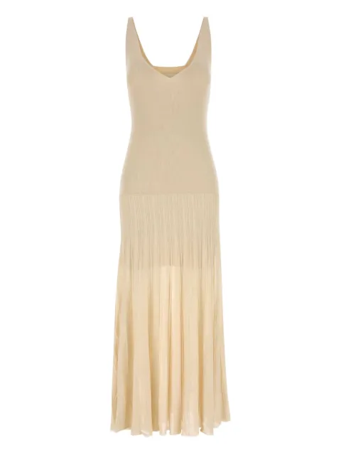 ISABEL MARANT ribbed v-neck midi dress