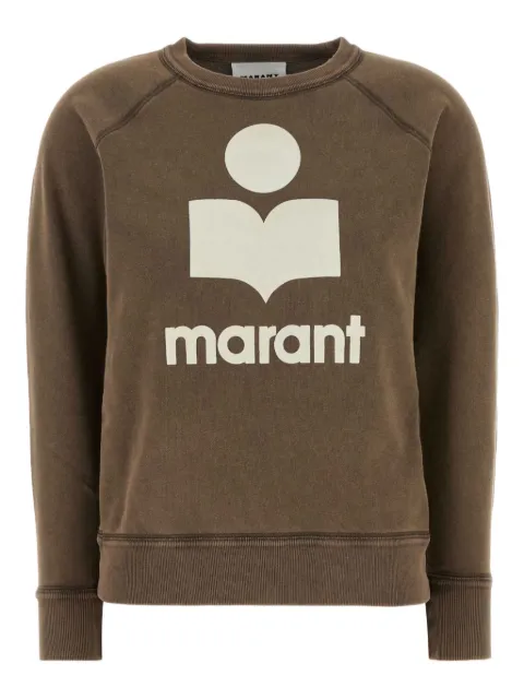 MARANT ÉTOILE 로고 자수 코튼 스웨트셔츠