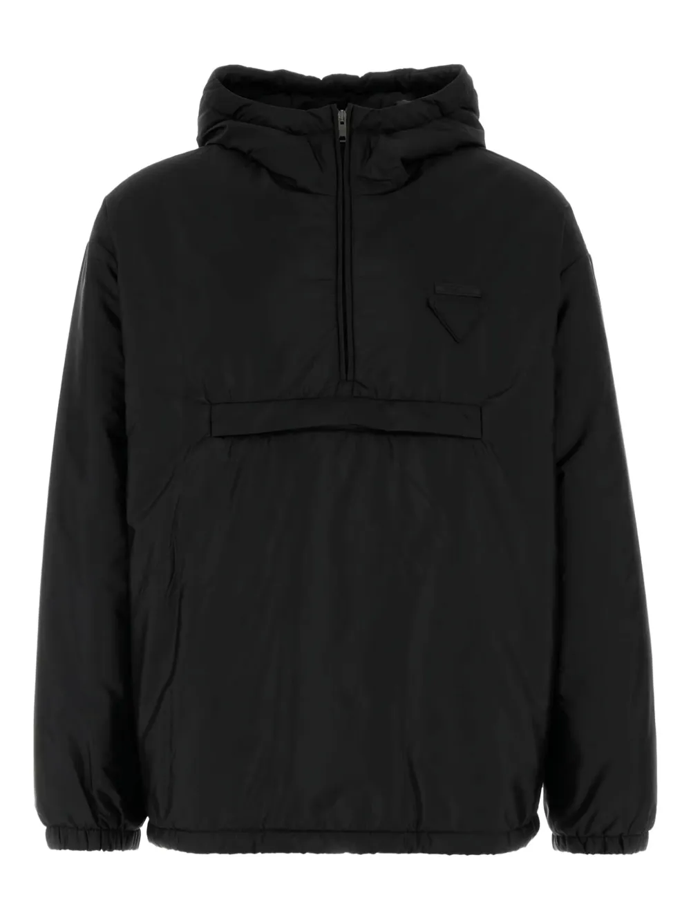 Prada padded half-zip jacket Zwart