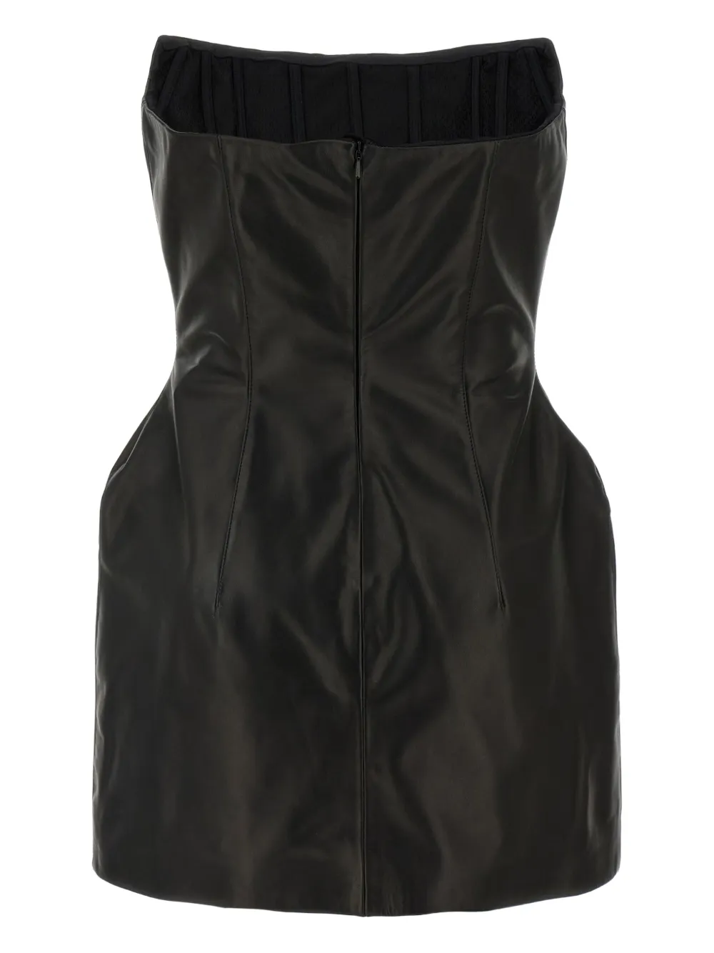 Magda Butrym Off-shoulder mini-jurk met korsetstijl Zwart