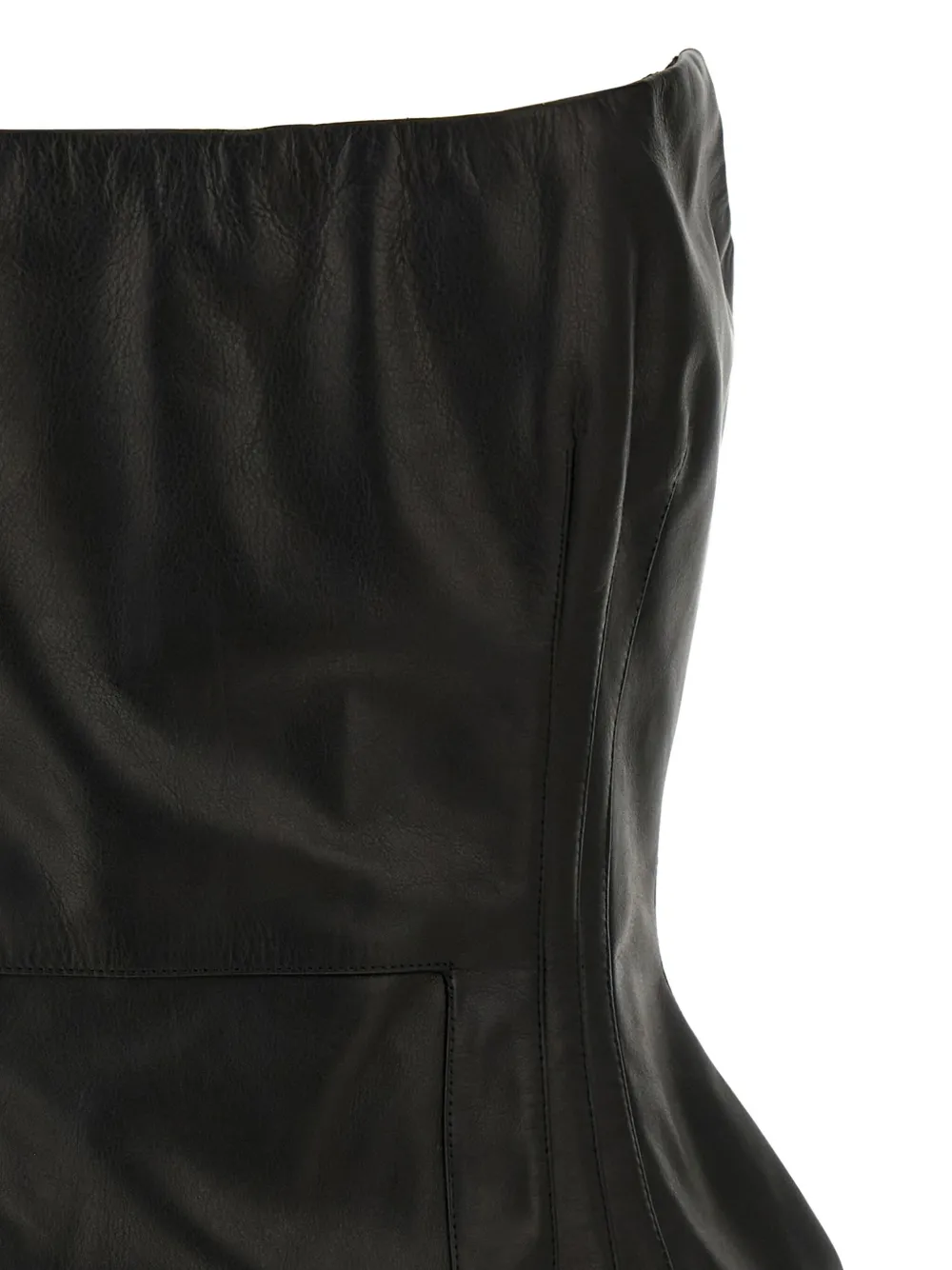 Magda Butrym Off-shoulder mini-jurk met korsetstijl Zwart