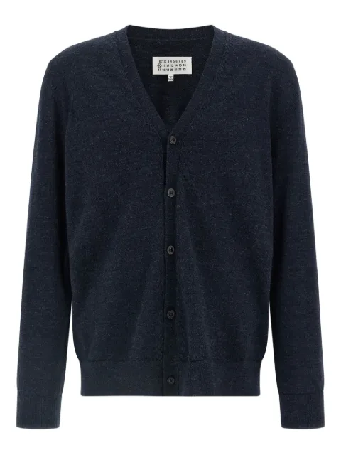 Maison Margiela elbow-patch V-neck cardigan