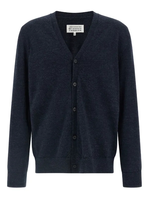 Maison Margiela 14 エルボーパッチカーディガンs size Maison Margiela エルボーパッチ カーディガン | ブルー