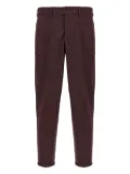 PT Torino The Rebel elastic-waistband turn-up chinos - Red