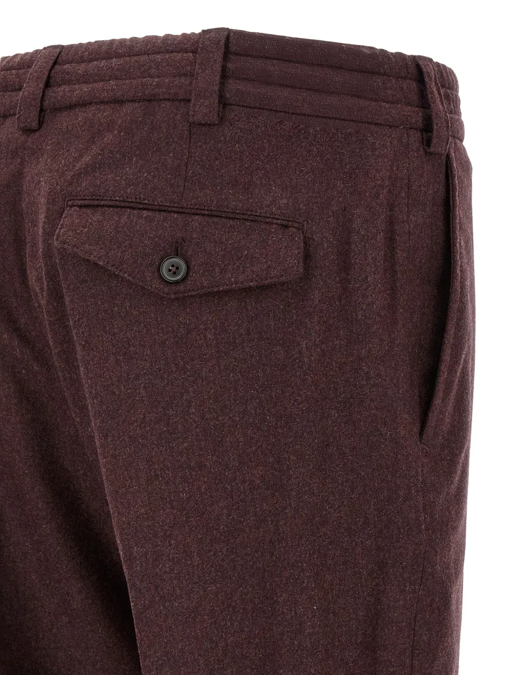 PT Torino The Rebel chino met elastische tailleband en omslag Rood