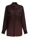 KHAITE button-down flap-pocket shirt - Red