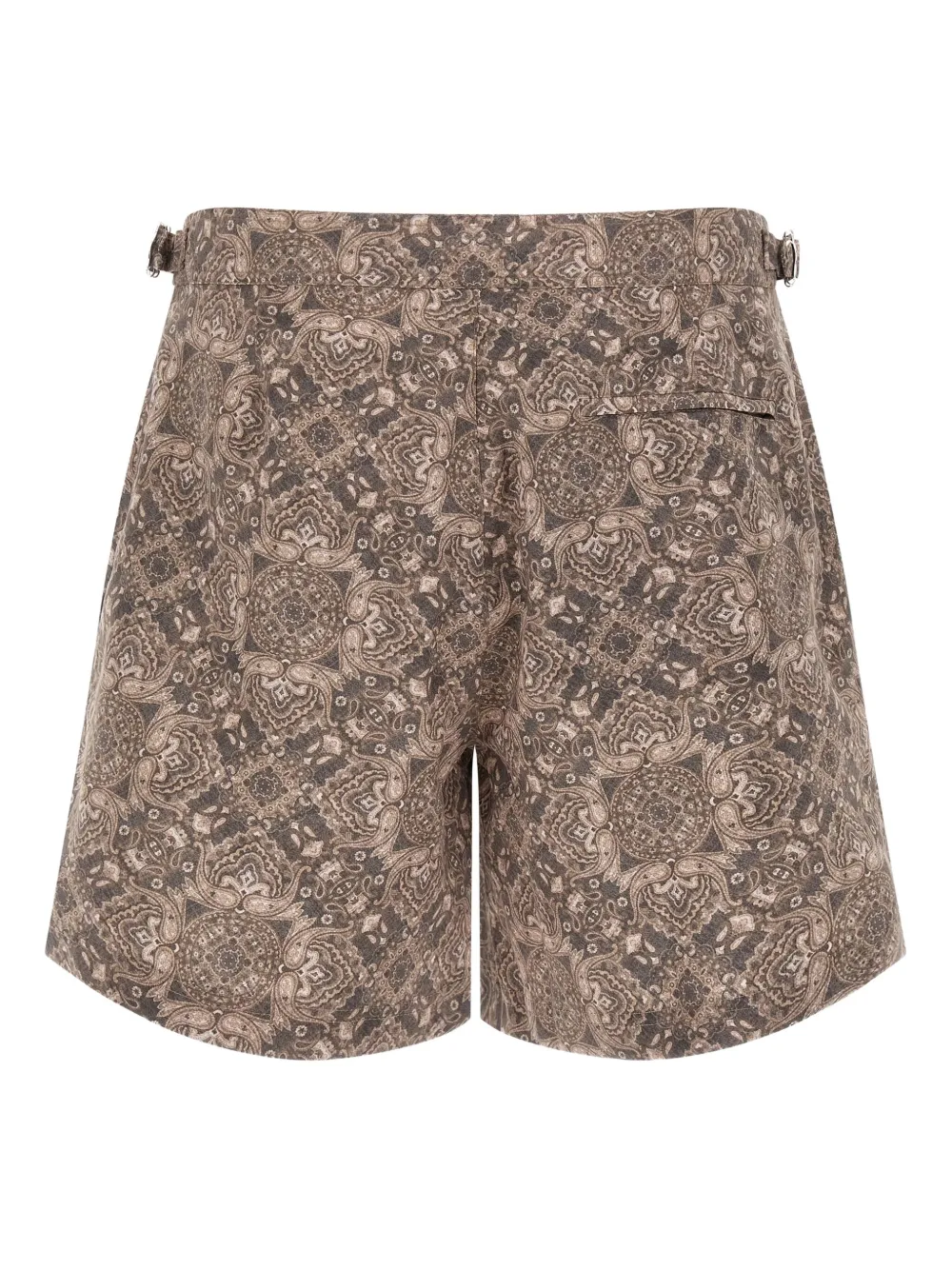 Brunello Cucinelli Zwembroek met paisley-print Bruin