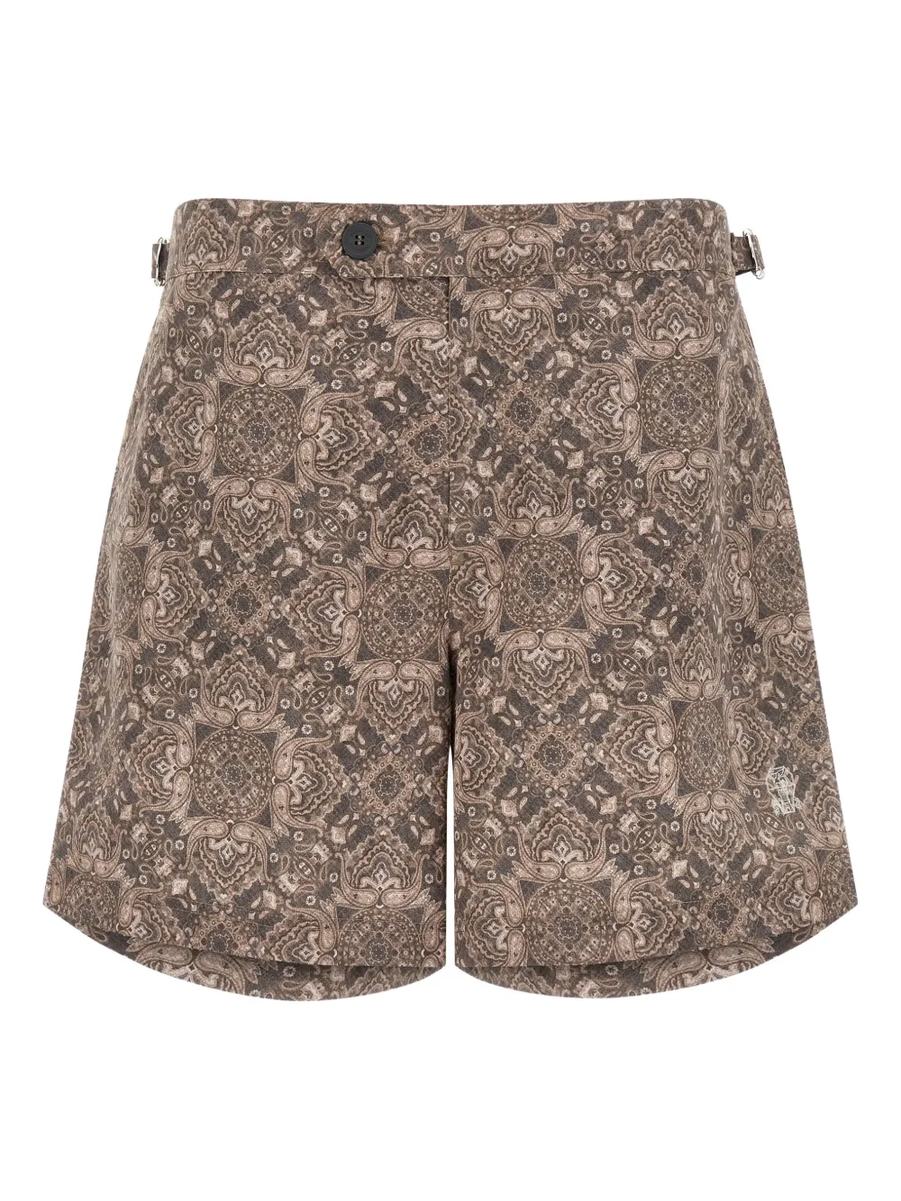 Brunello Cucinelli paisley-print swim shorts - ブラウン Brunello Cucinelli paisley-print swim shorts - ブラウン