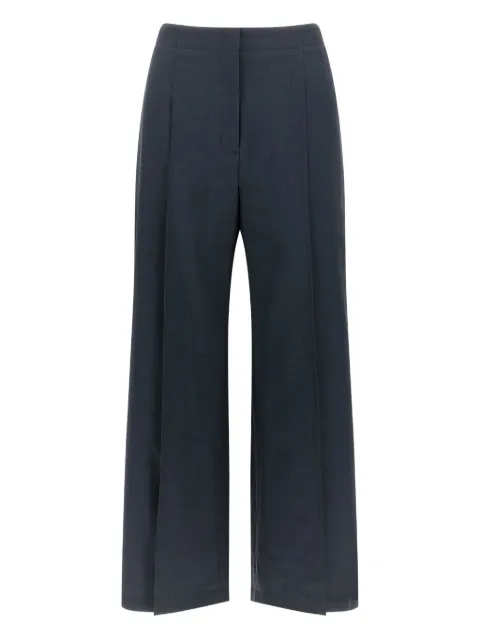 Theory pleated-front trousers